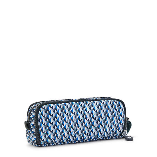 Kipling Gitroy Classic Printed Pencil Case Vesker Blå | NO 1316IL